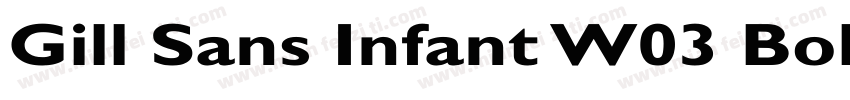Gill Sans Infant W03 Bold字体转换